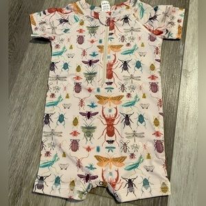 Kate Quinn The Woods Bugs Short Sleeve Zip Front Rashguard Shortie 12-18 months